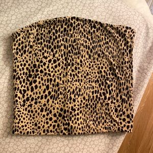 Brandy Melville tube top cheetah print